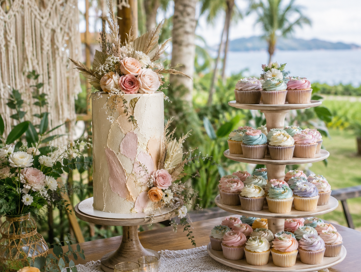 Debut Cake & Cupcake Tower