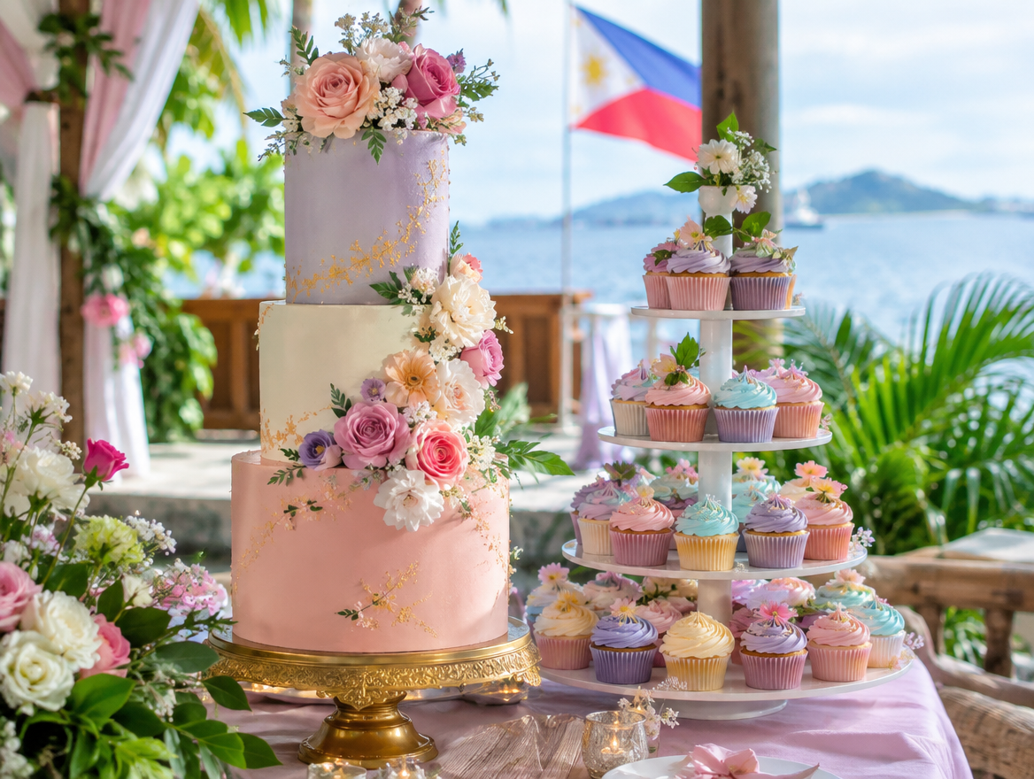Debut Cake & Cupcake Tower