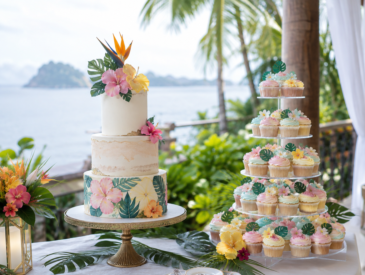 Debut Cake & Cupcake Tower
