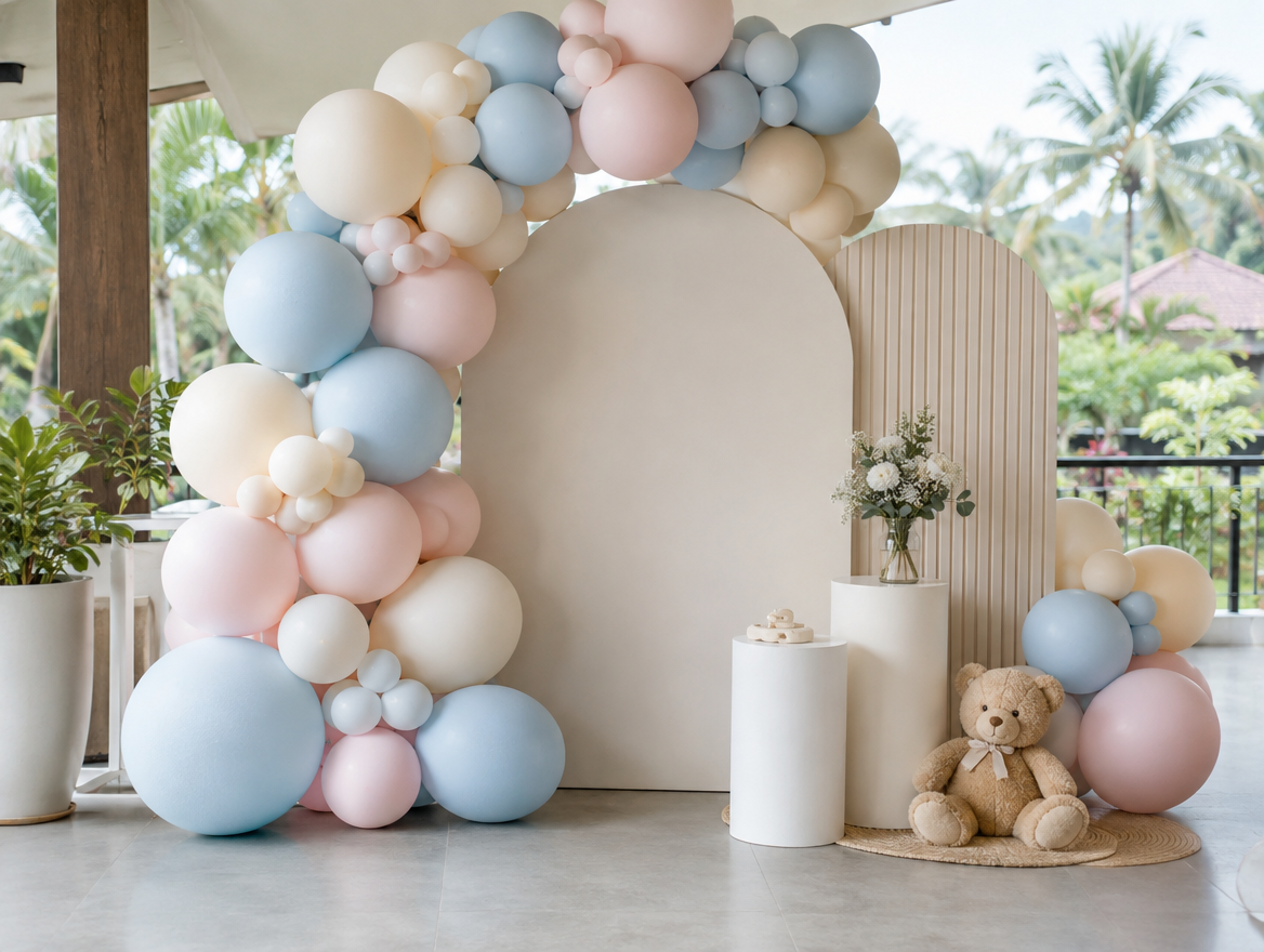 Balloon & Backdrop Package
