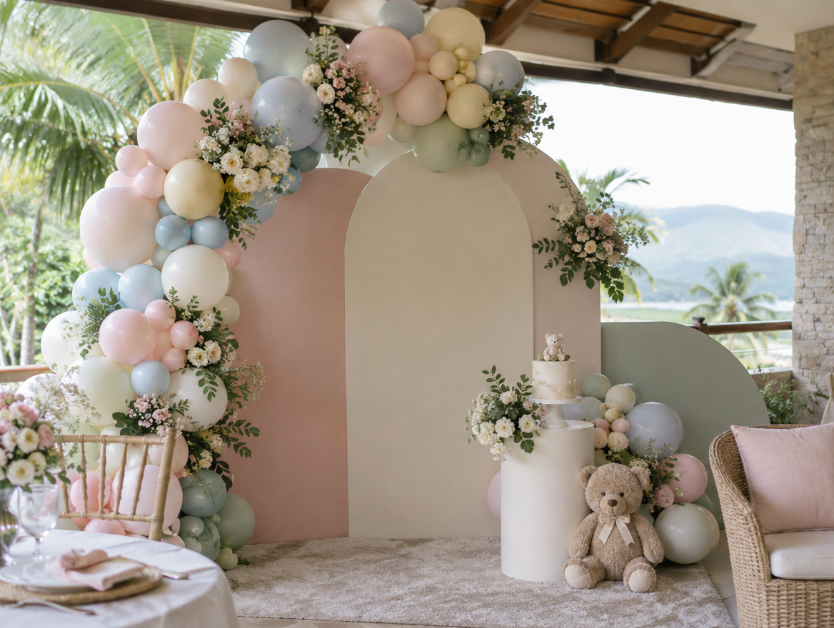Balloon & Backdrop Package