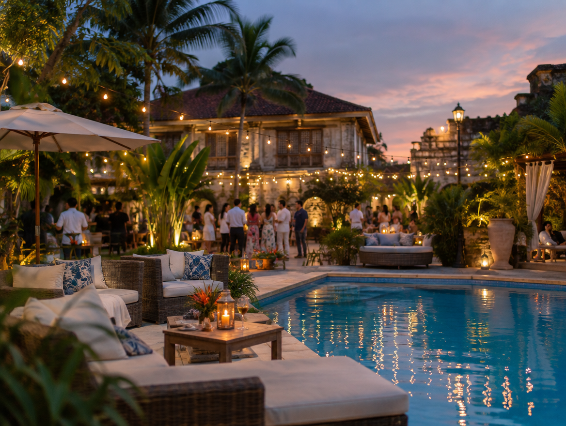 Poolside Evening Party