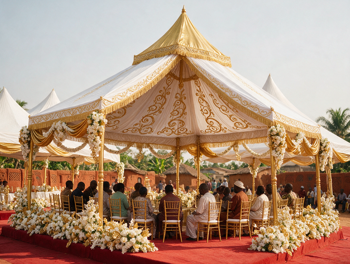 Burial Ceremony Canopy & Decor